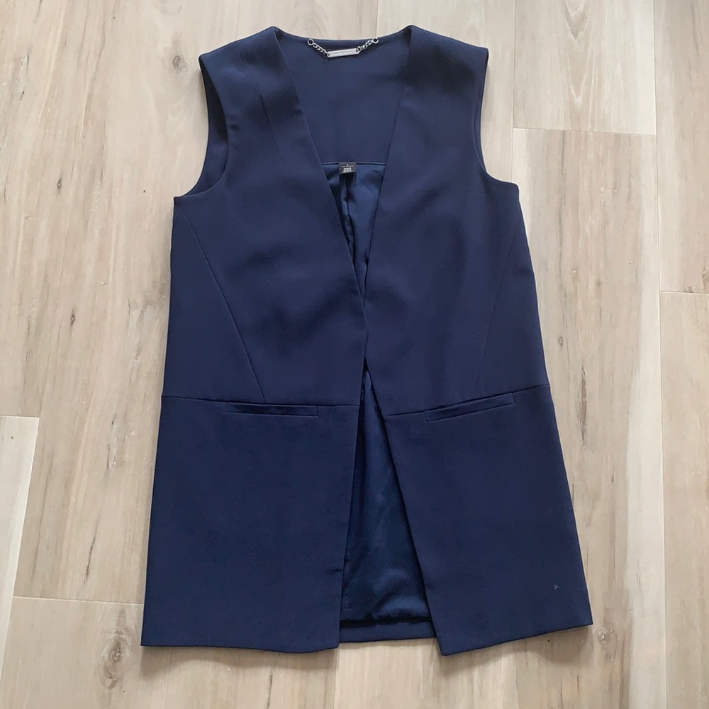 White House Black Market Navy Vest